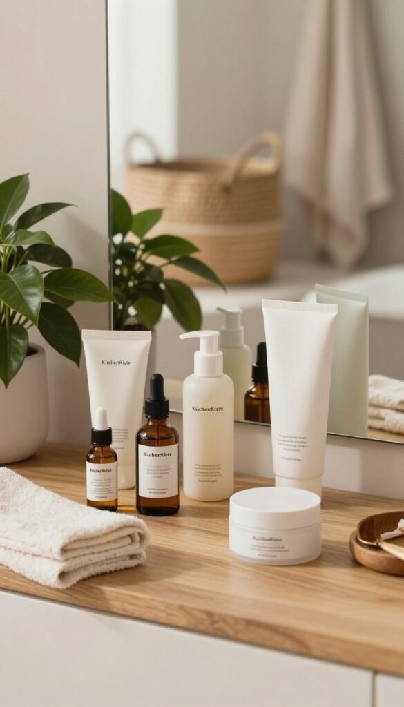 beauty pflege wenig produkte