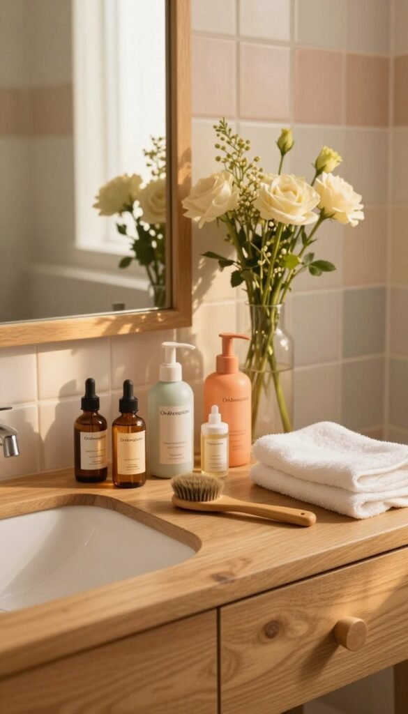 beauty routine alltag