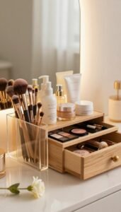 beauty tools aufbewahrung