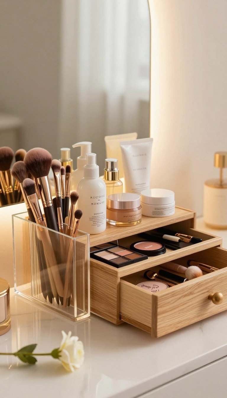 beauty tools aufbewahrung