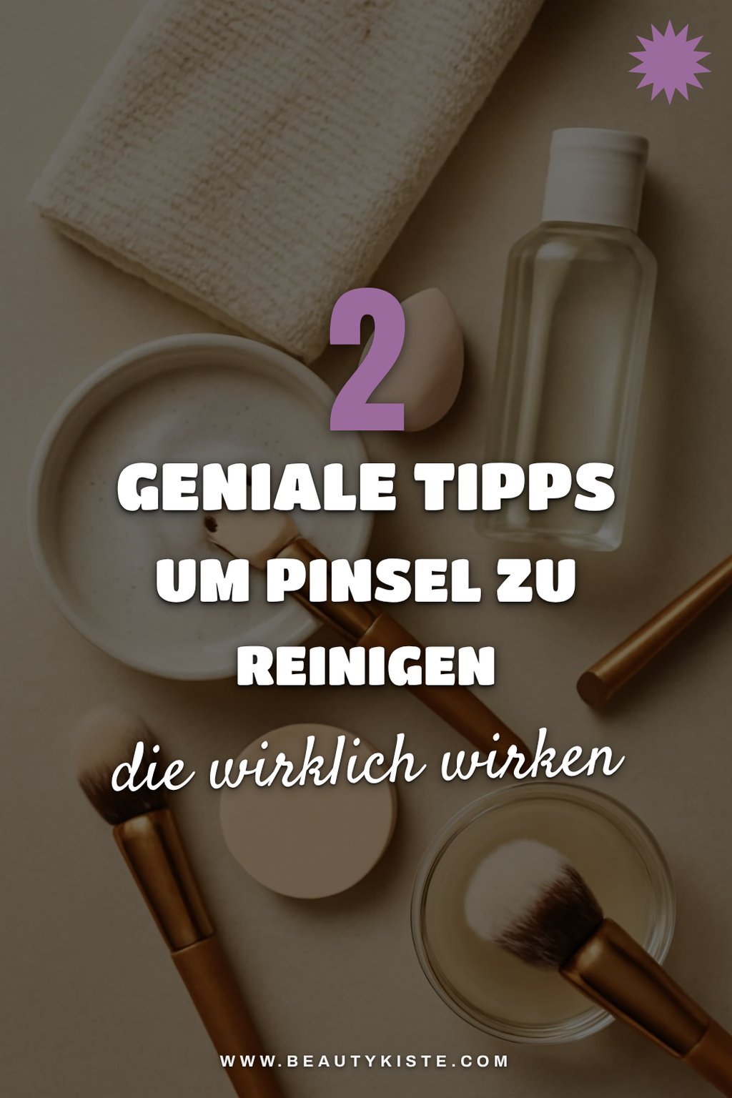 So reinigst du Pinsel und Schwämme gründlich