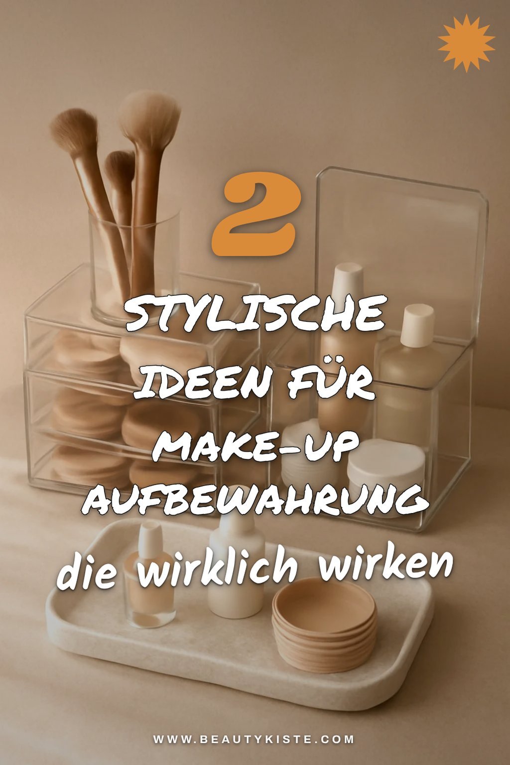 Stylische Aufbewahrung für Make-up