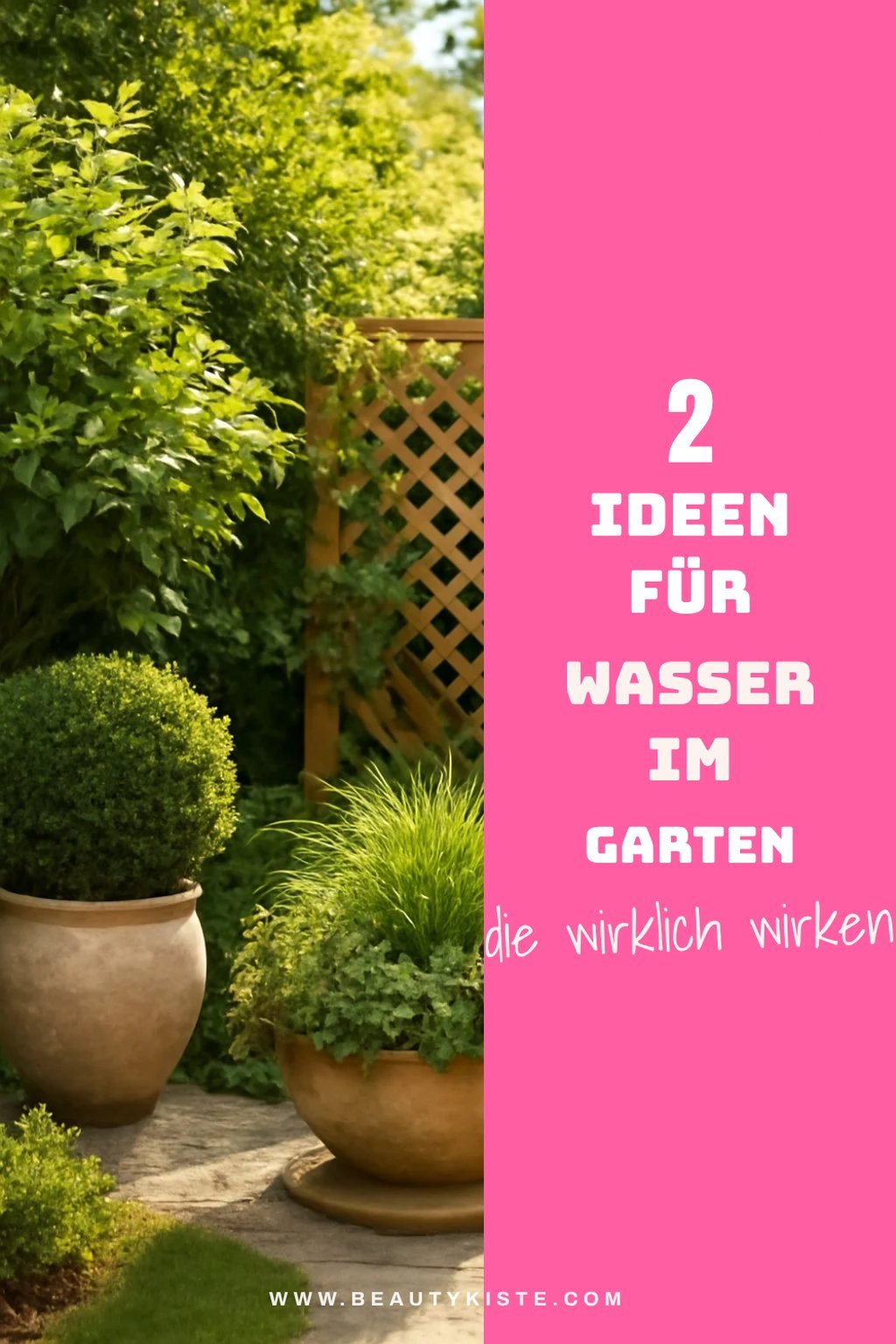 So integrierst du Wasser ins Garten-Design