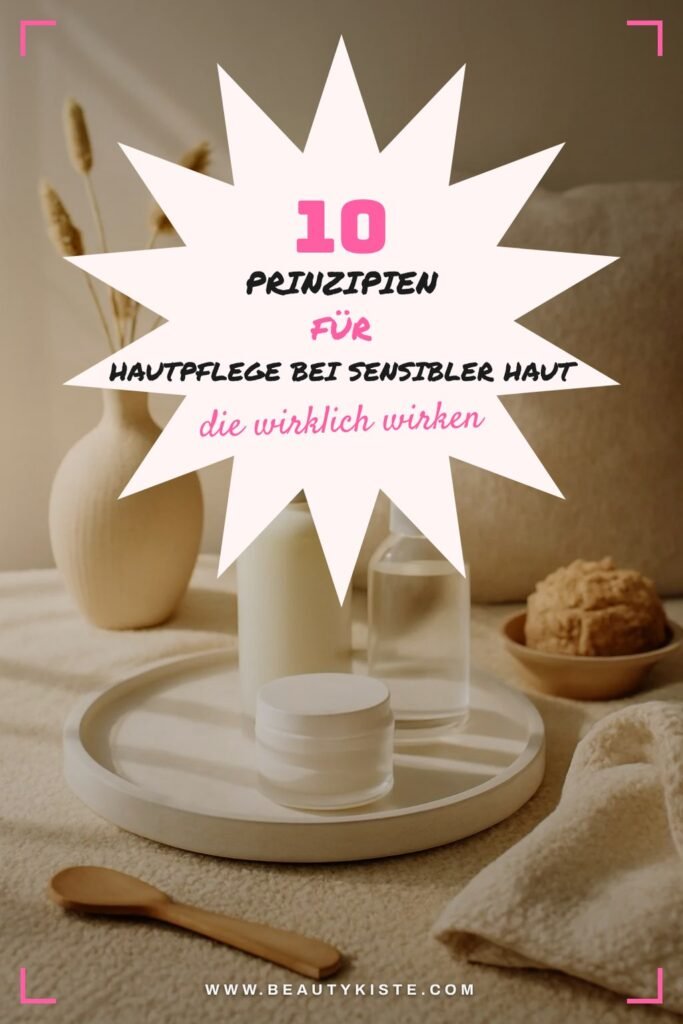 10 Prinzipien für Hautpflege bei sensibler Haut