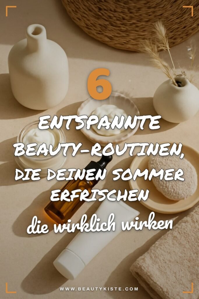 6 entspannte Beauty-Routinen, die deinen Sommer erfrischen
