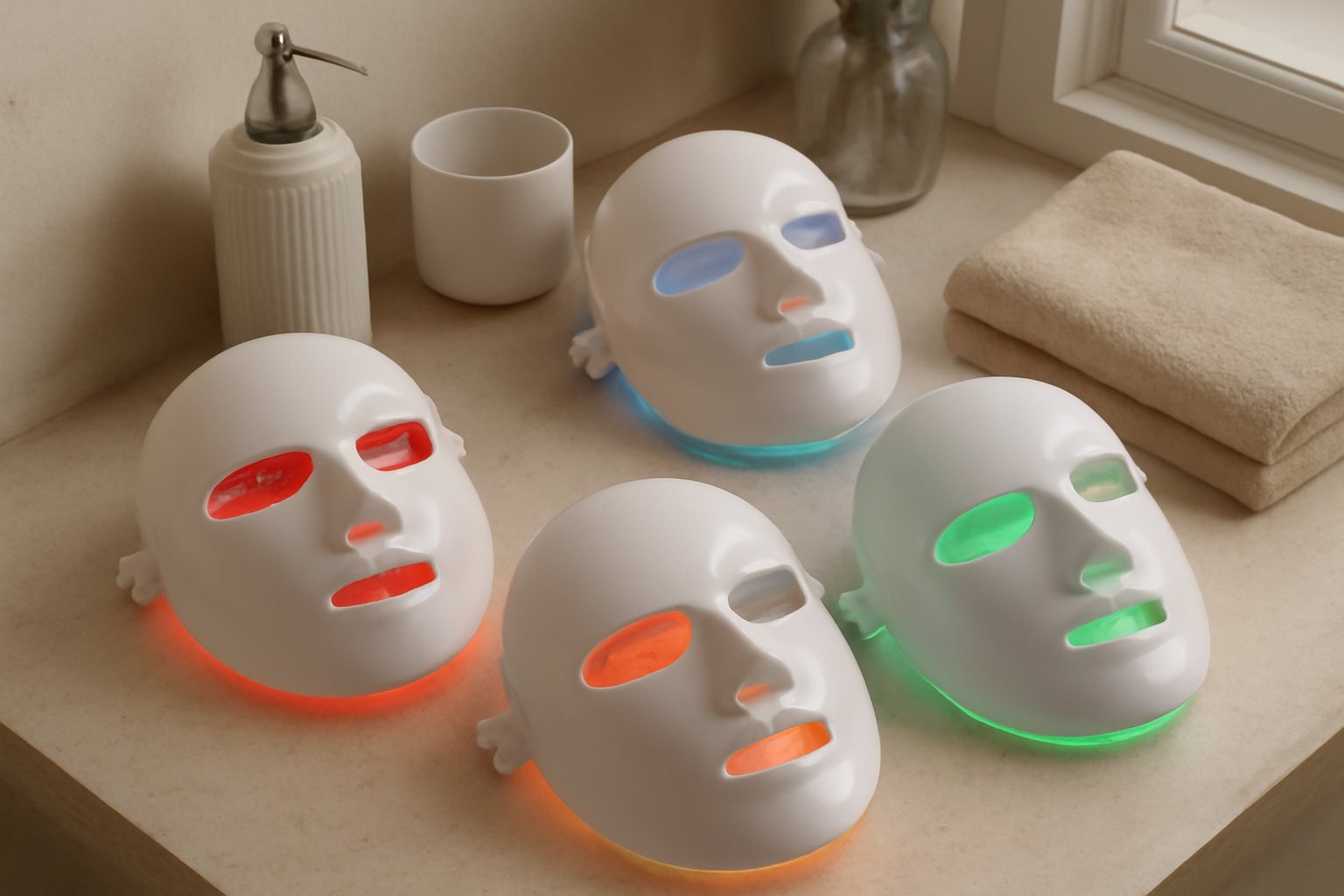 Diese 3 tragbaren LED-Masken für unterwegs