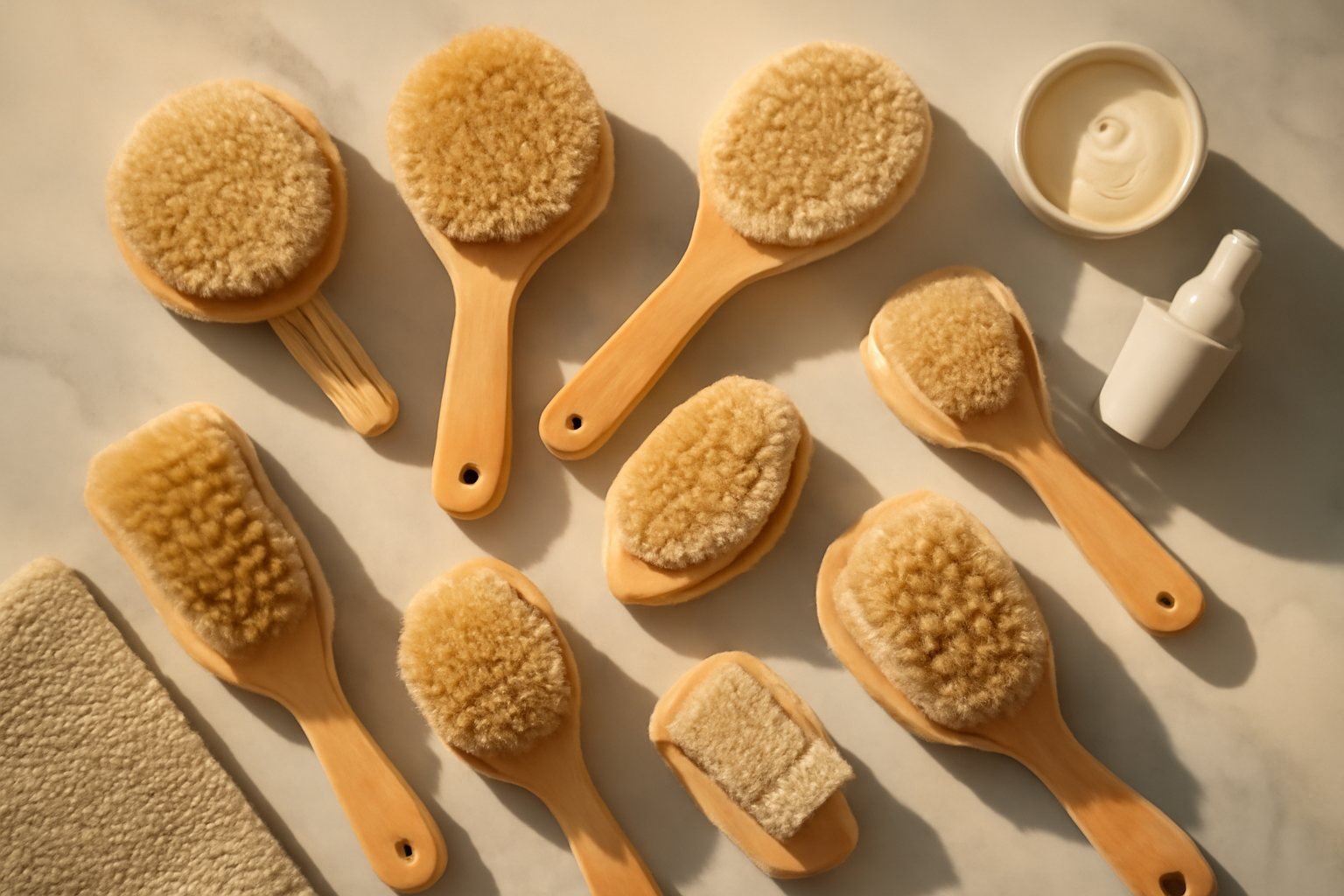 Die besten Trockenbürsten Sets für optimale Lymphdrainage