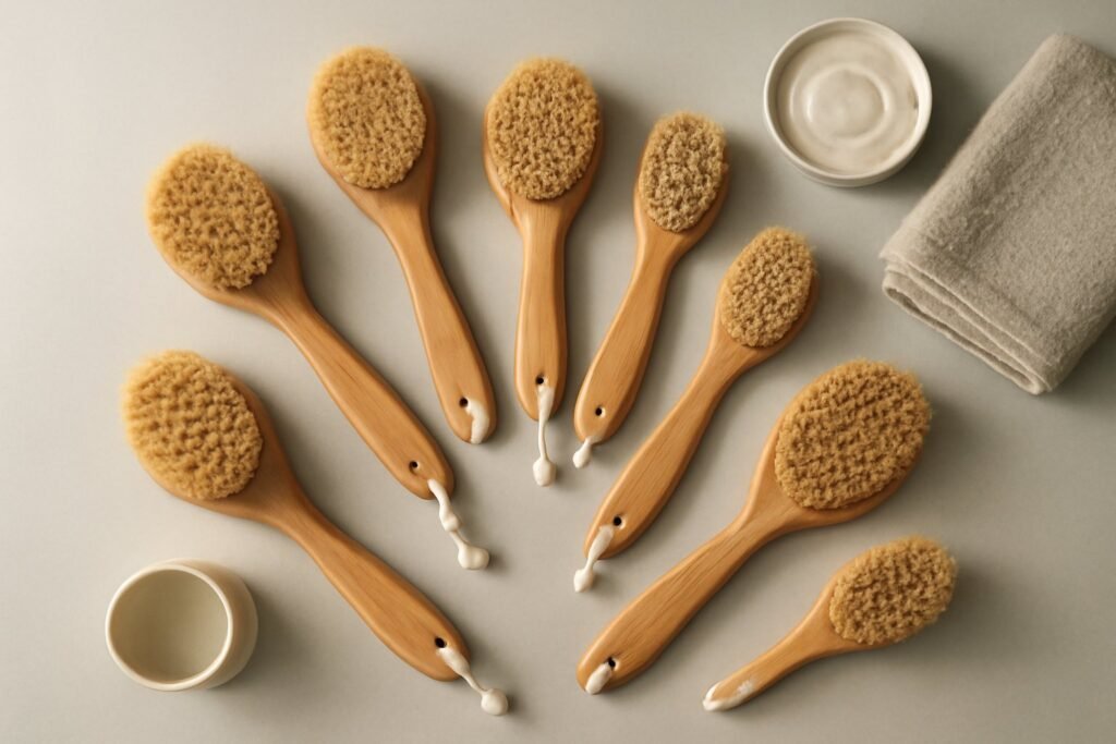 8 effektive Trockenbürsten Sets für Lymphdrainage