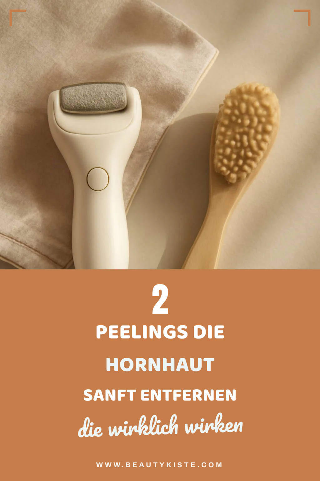 Hornhaut entfernen mit Peeling
