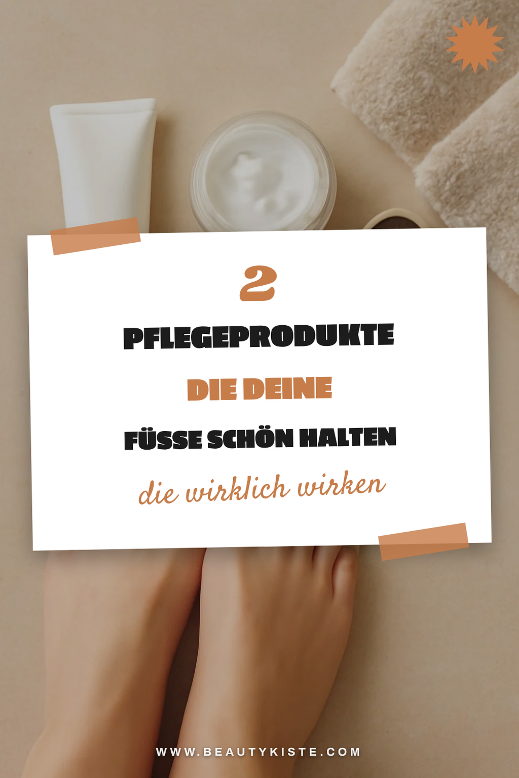 Füße nach dem Entfernen pflegen