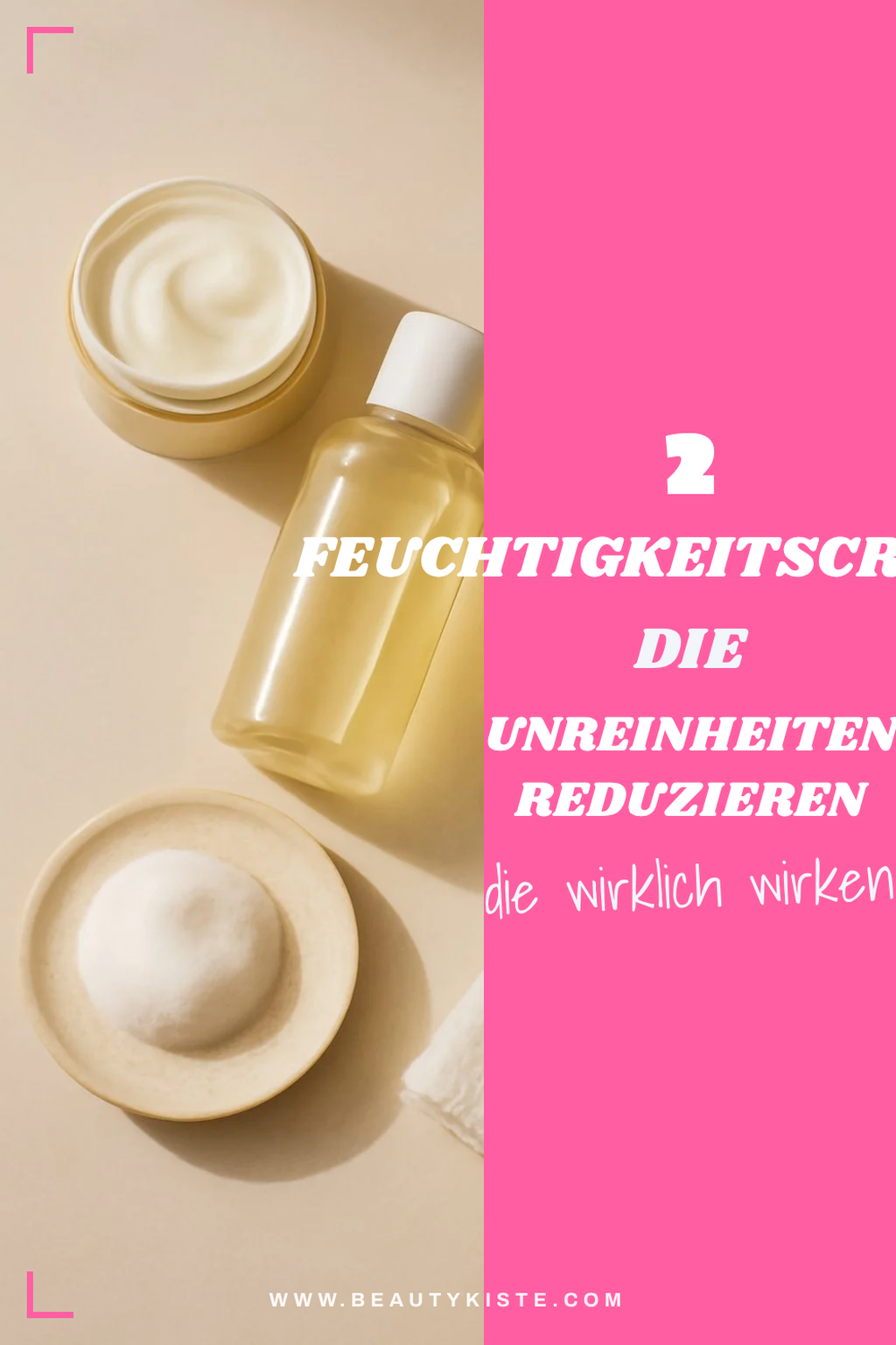 Feuchtigkeitspflege für unreine Haut