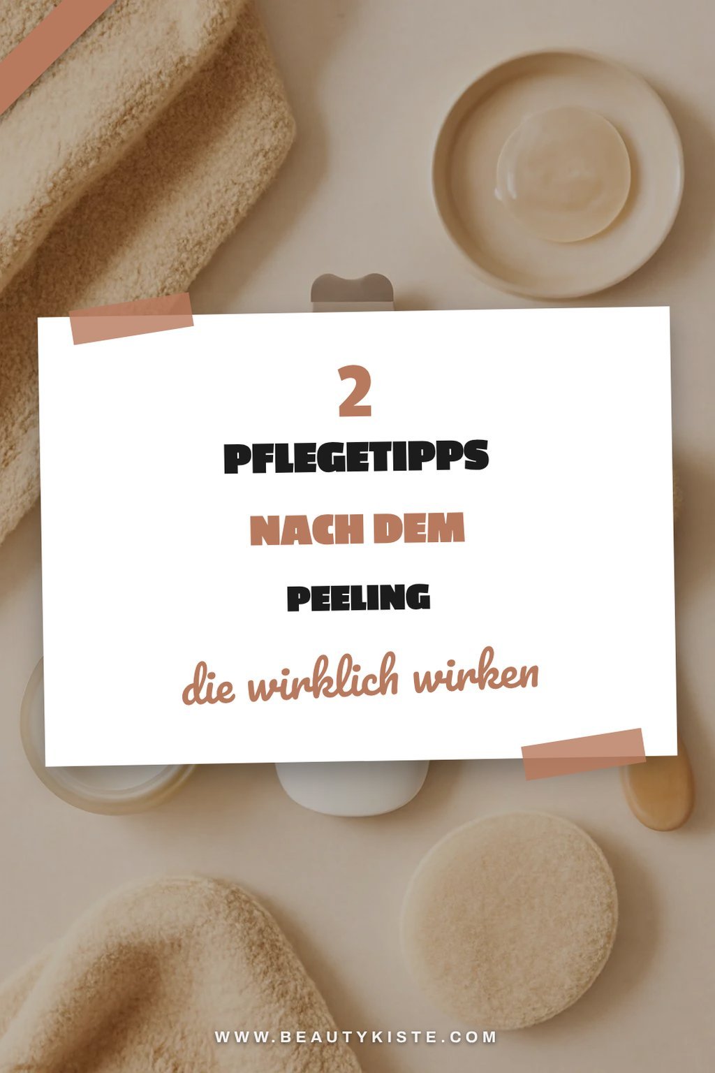Zusätzliche Pflege nach dem Peeling