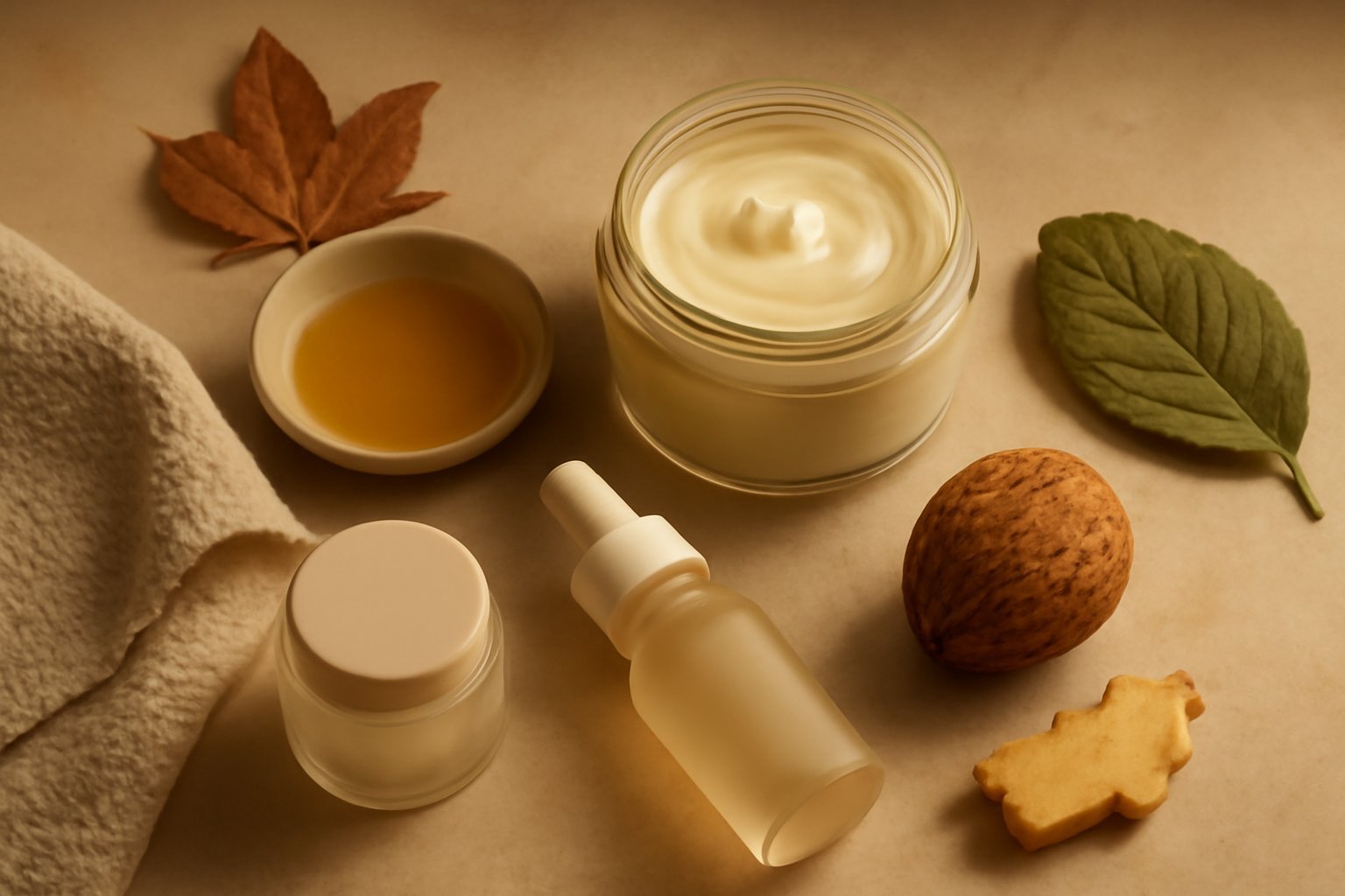 Wichtige Inhaltsstoffe für Herbstpflege