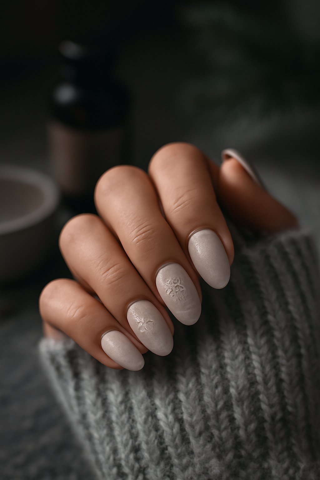 Winterliche Nail Art Techniken