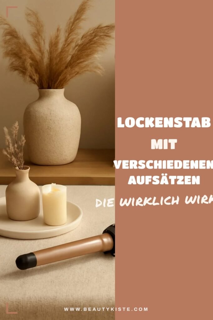 Lockenstab mit verschiedenen Aufsätzen