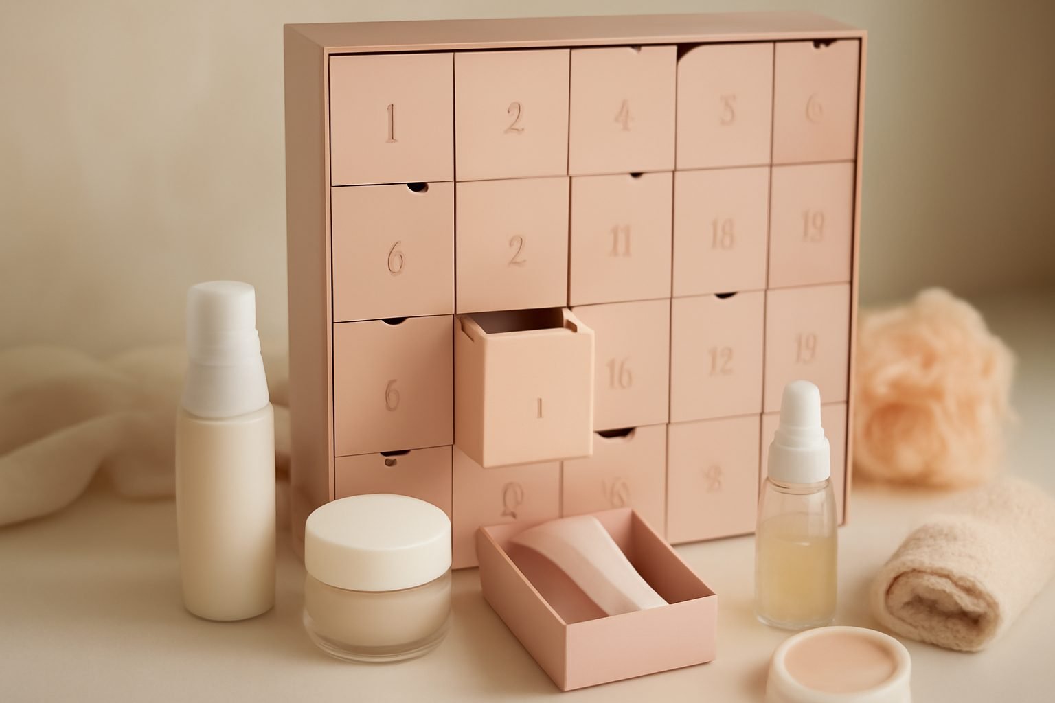 Adventskalender mit Beauty Produkten — 13 einfache Varianten