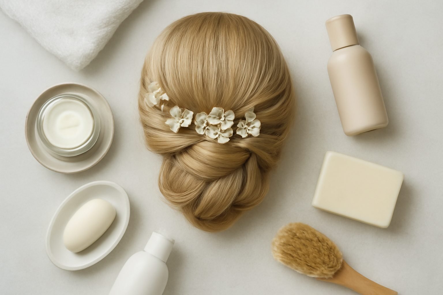 Brautfrisur Glatte Haare: 15 Ideen für wenig Geld