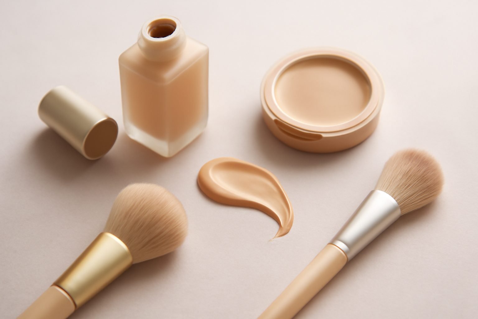 Foundation mit Pinsel ohne teure Anschaffung