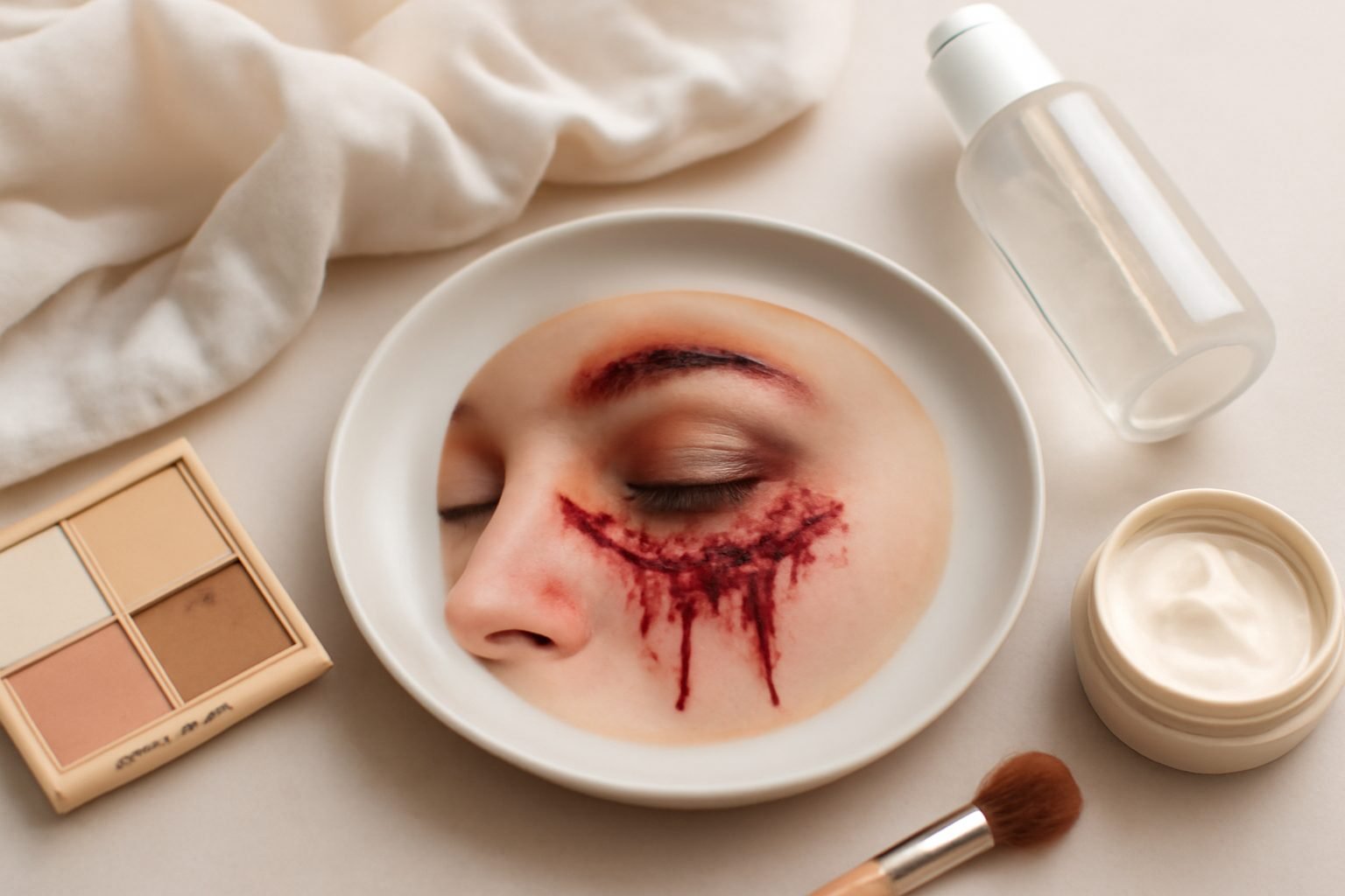 Halloween Make Up Blutig — so geht es richtig