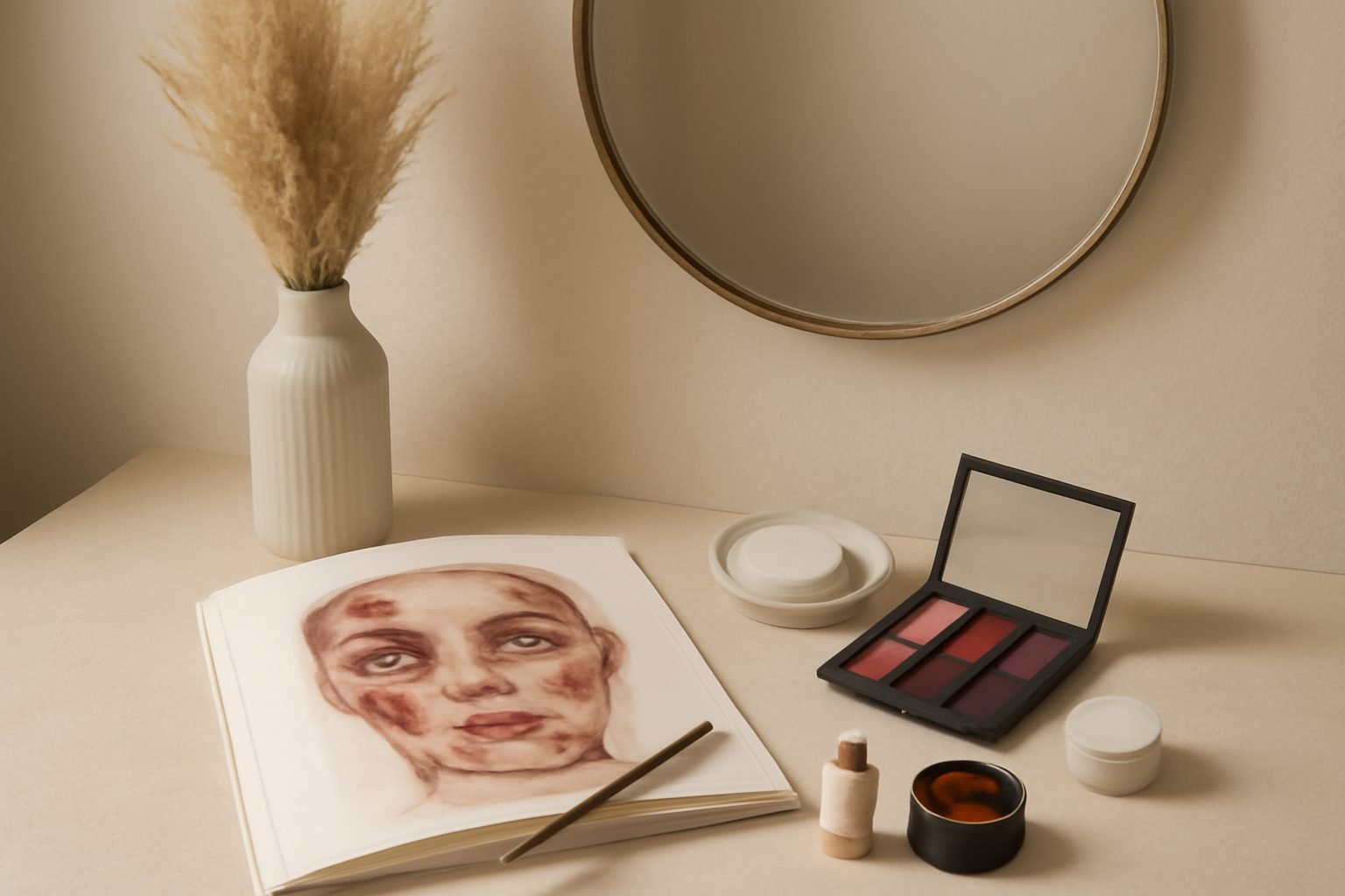 Halloween Make Up Wunden ohne Vorkenntnisse