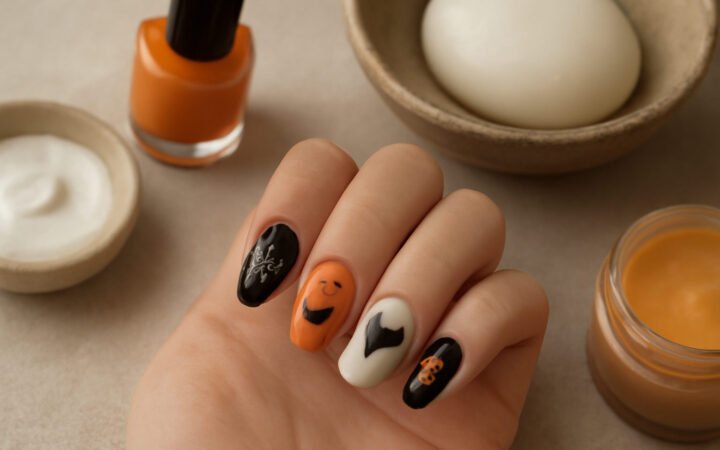 Halloween Nageldesign für Anfänger — 12 einfache Varianten