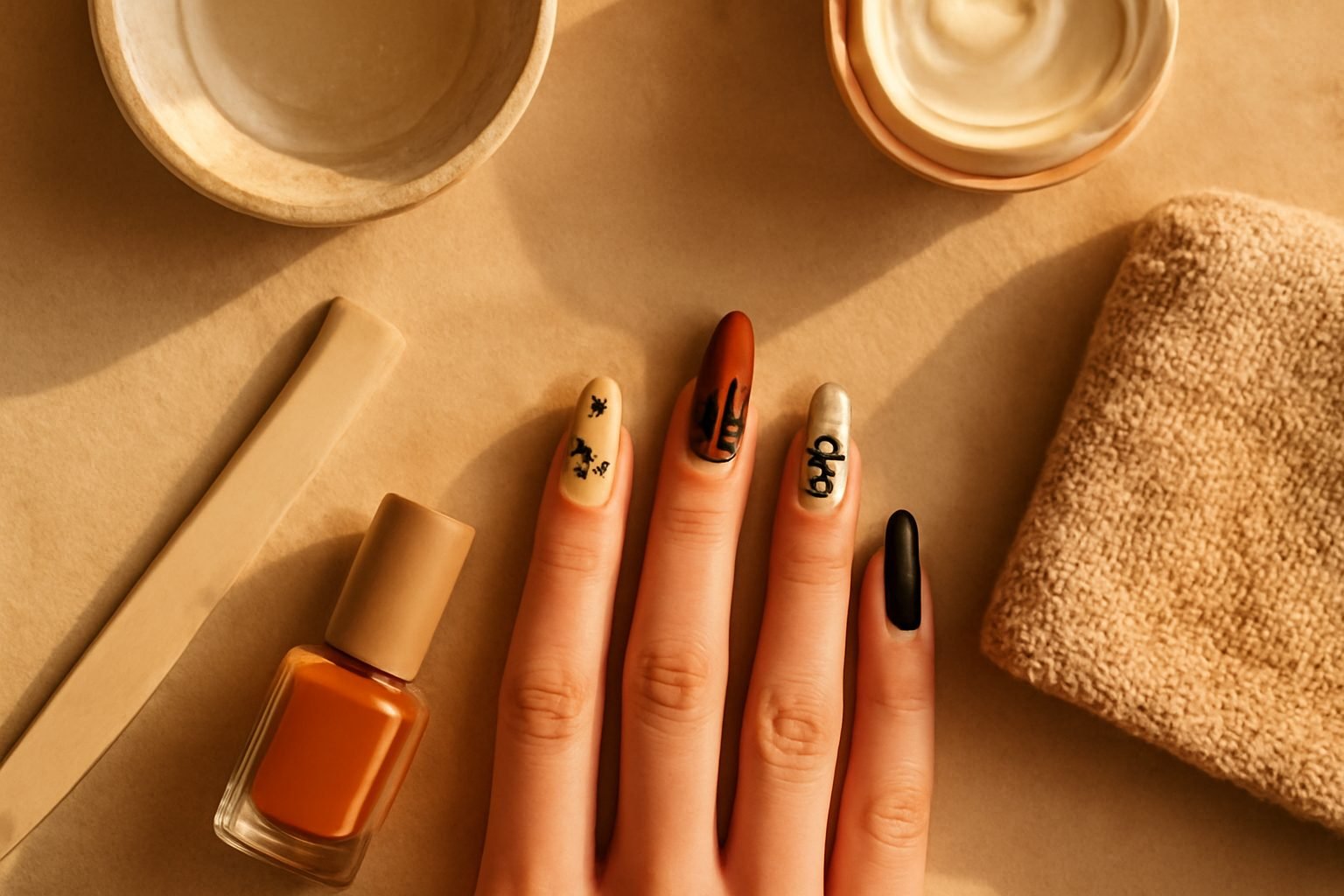 Halloween Nageldesign für Anfänger — 14 einfache Varianten