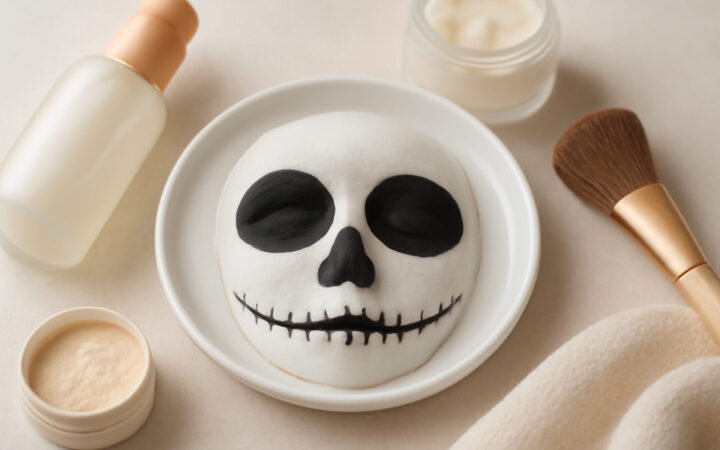 Halloween Schminke selber machen Hausmittel in 6 Schritten