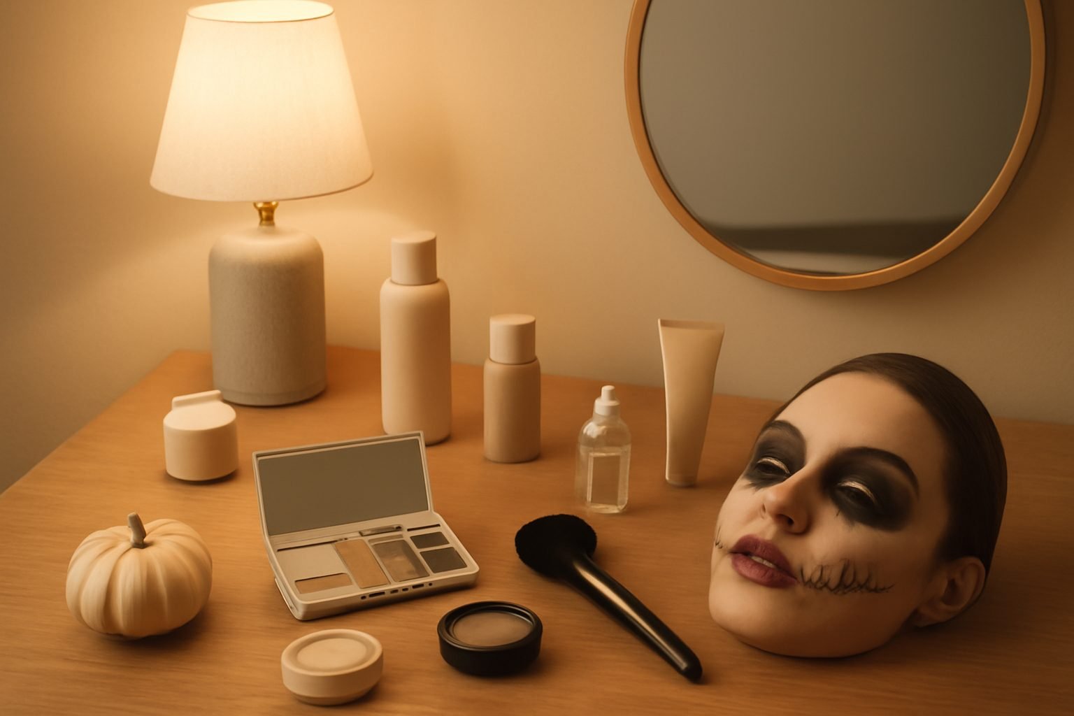 Halloween Schminken Frauen — in der richtigen Reihenfolge