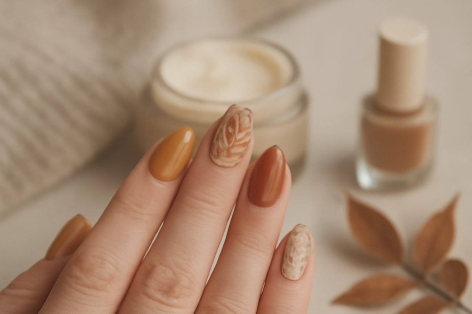 Herbst Nageldesign aus Paletten — 18 einfache Varianten