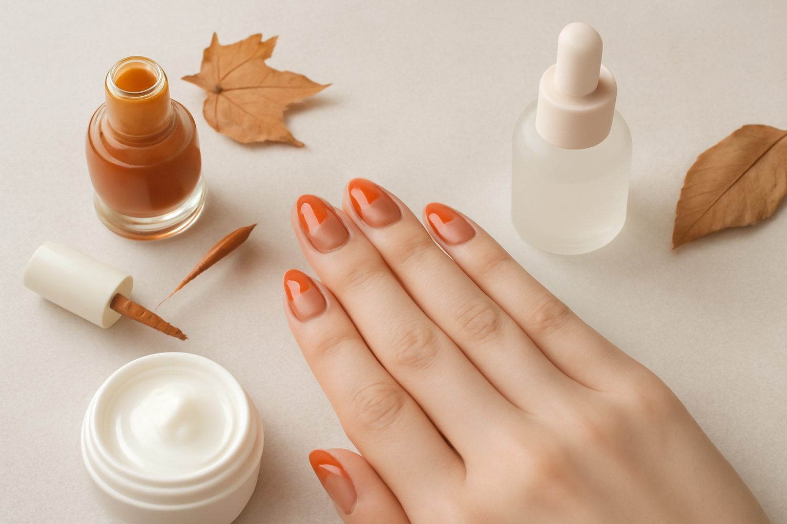 Herbst Nageldesign Schablone: so wird es zur Gewohnheit