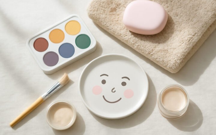 Kinderschminken Fasching einfache Motive