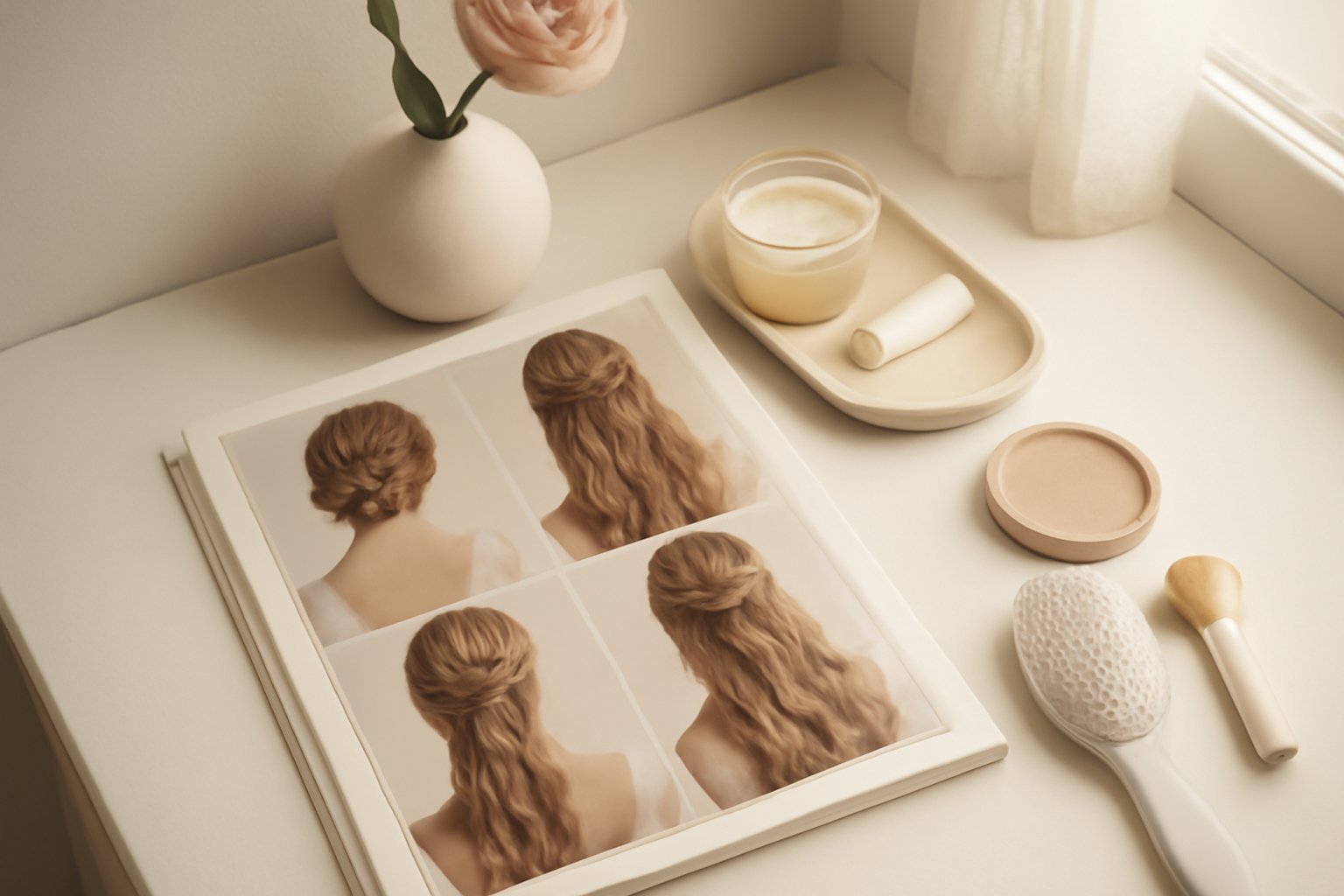 So findest du die perfekte Hochzeitsfrisur für lange Haare
