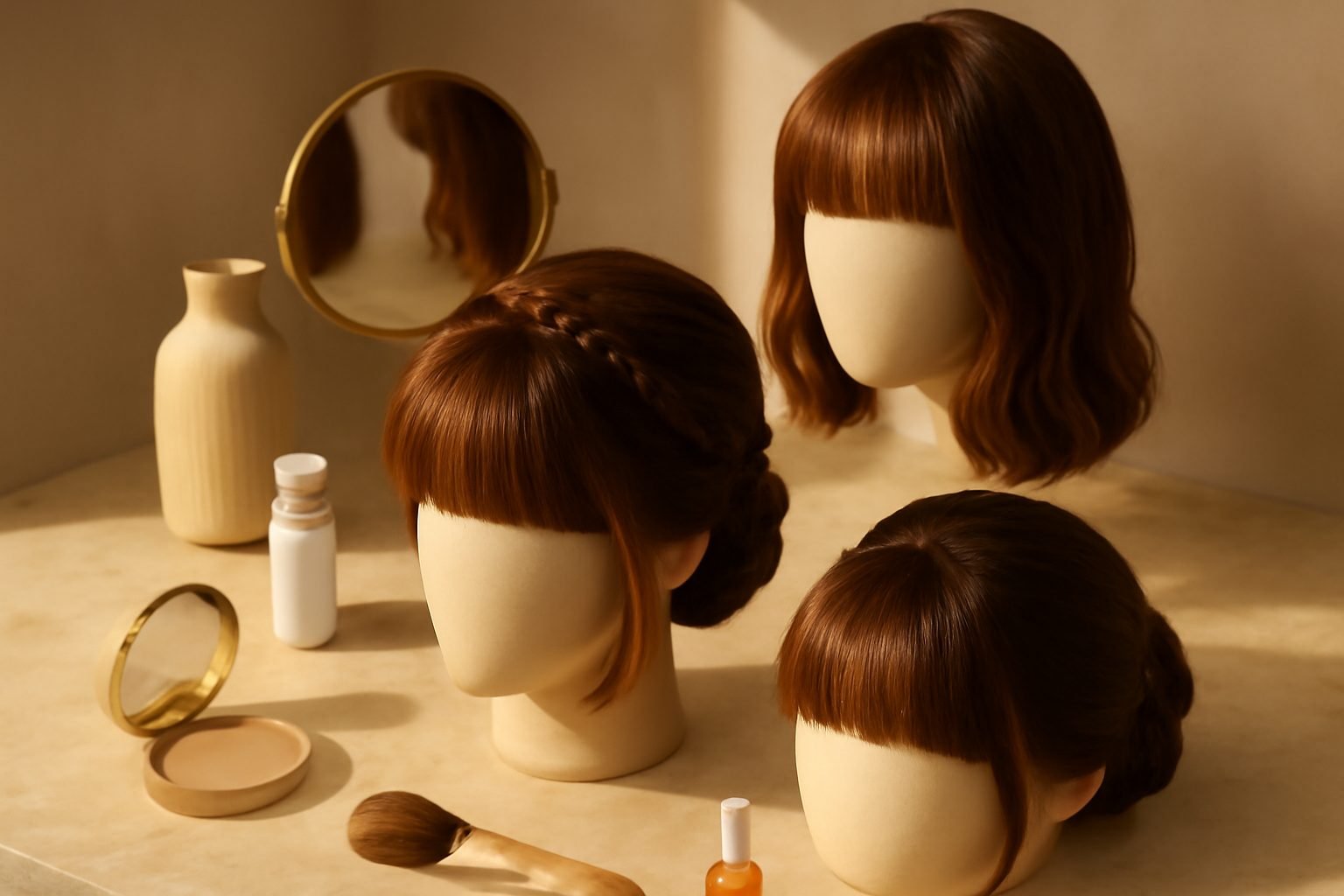 Frisuren für besondere Anlässe mit Pony