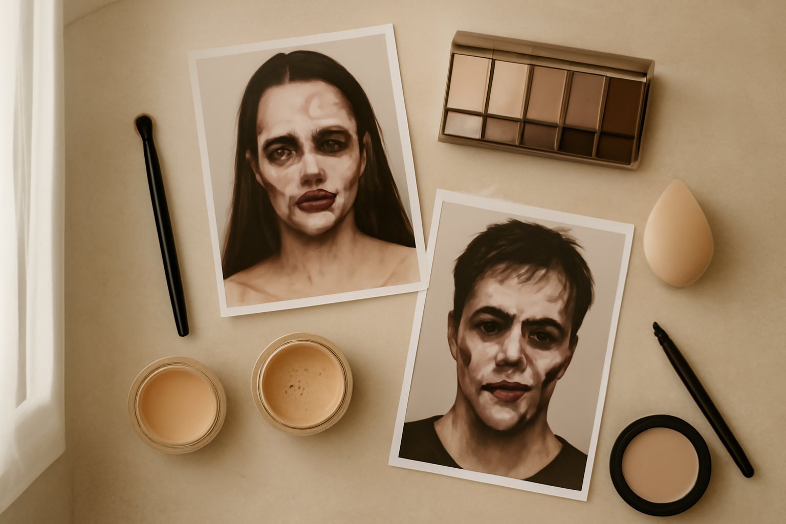 Schnelle Zombie-Gesichter für Halloween