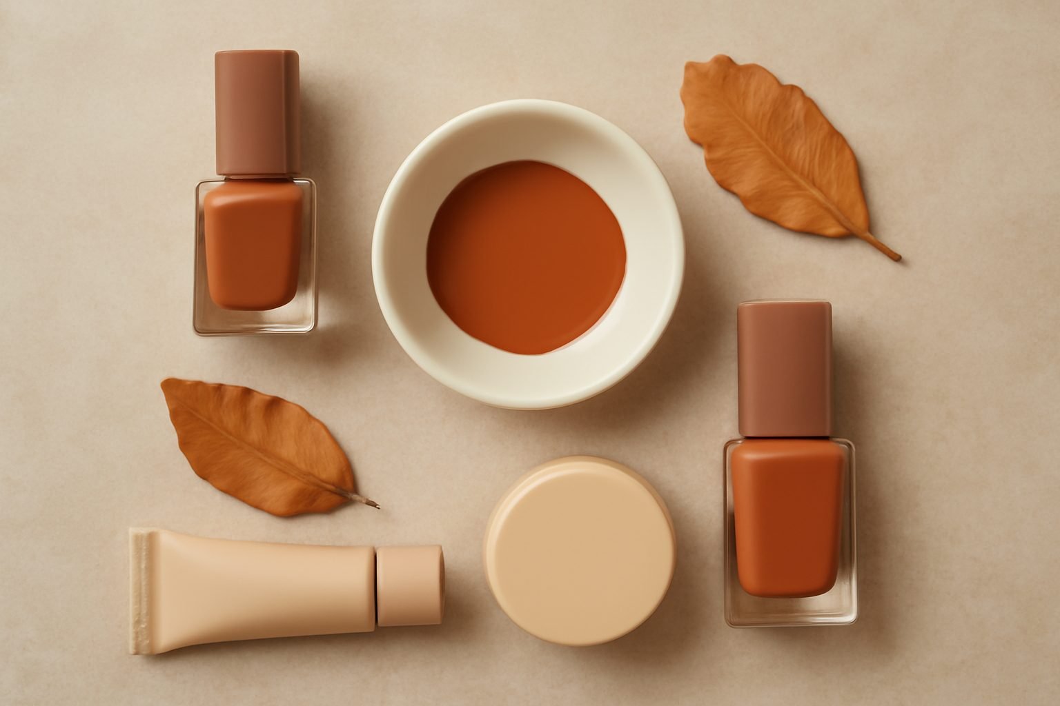 Nägel Herbstfarben — günstig statt teuer