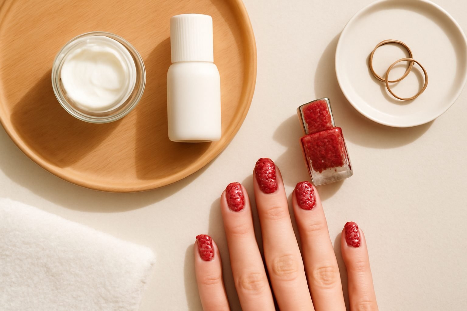 Nägel Weihnachten Glitzer — 10 einfache Varianten