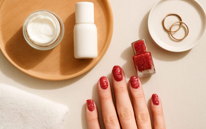 Nägel Weihnachten Glitzer — 10 einfache Varianten