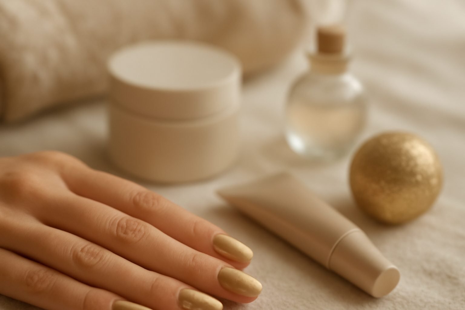 Nägel Weihnachten Gold — 25 einfache Varianten