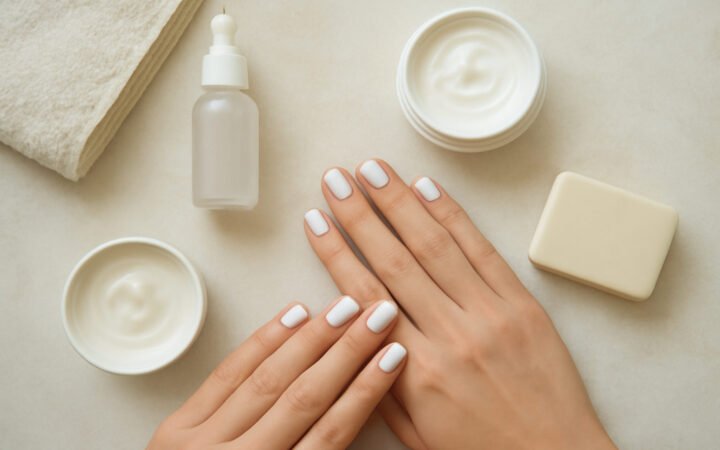 Nageldesign Ideen weiß — 14 einfache Varianten