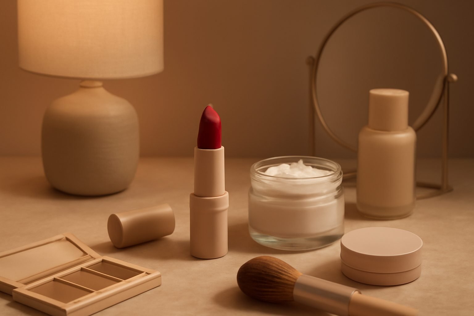 Rote Lippen Winter Make Up — in der richtigen Reihenfolge