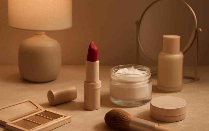 Rote Lippen Winter Make Up — in der richtigen Reihenfolge