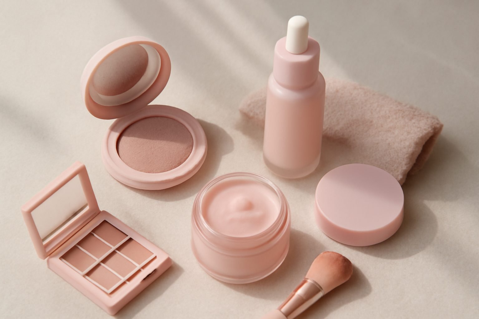 Valentinstag Make Up rosa Töne ohne teure Anschaffung