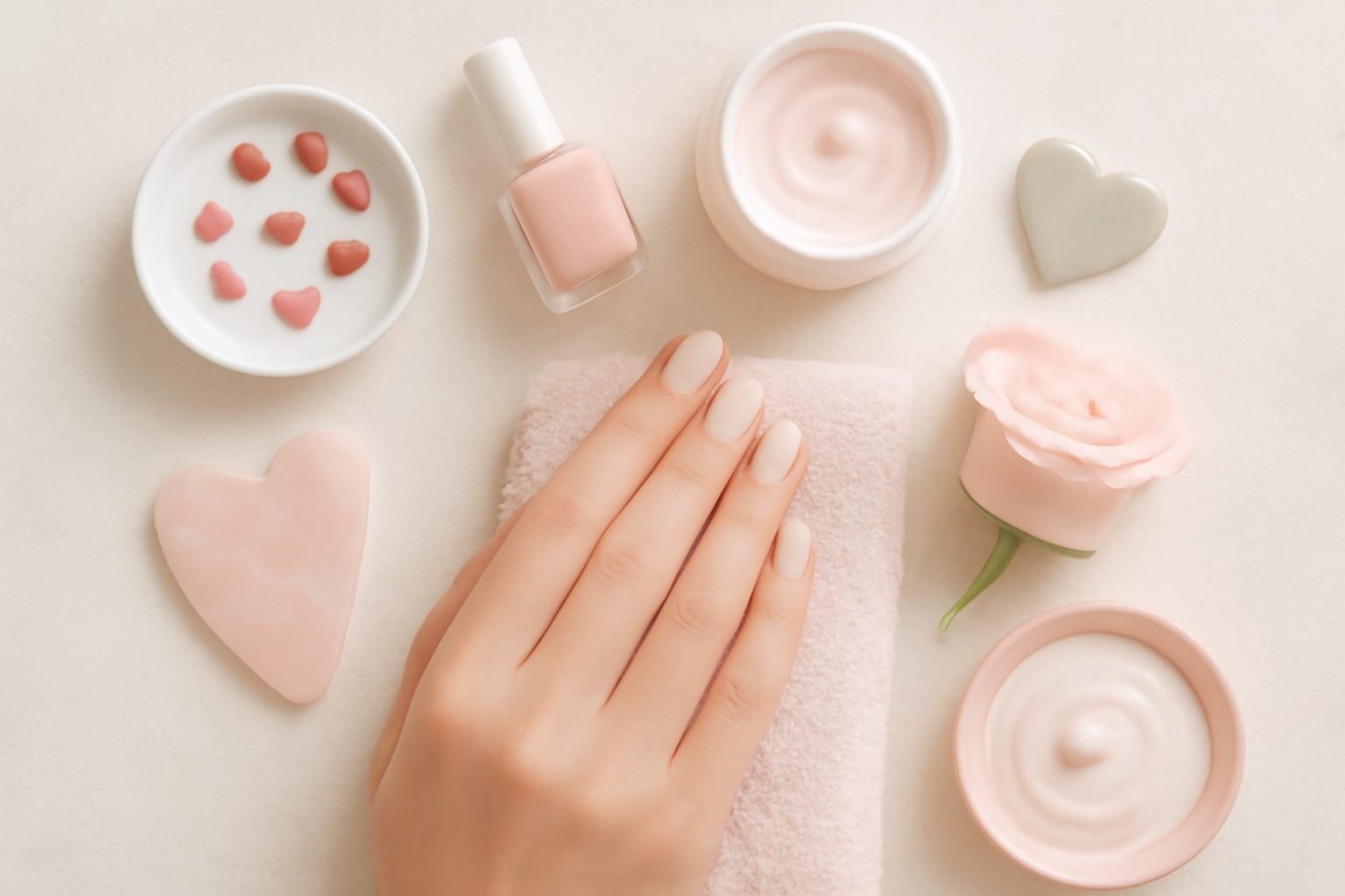 Valentinstag Nägel für zuhause — 11 einfache Varianten
