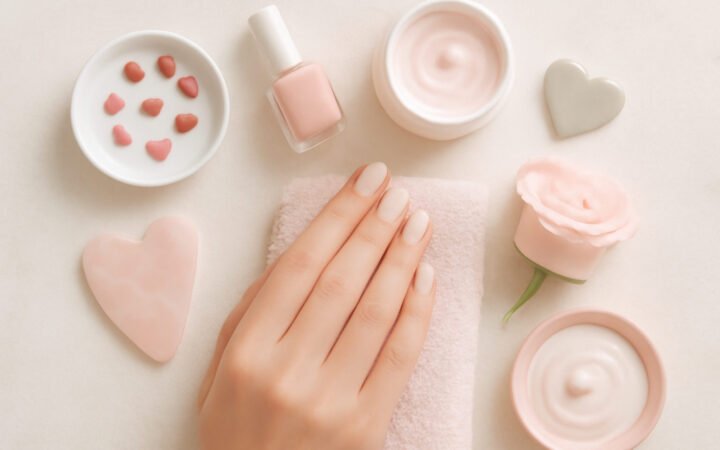 Valentinstag Nägel für zuhause — 11 einfache Varianten