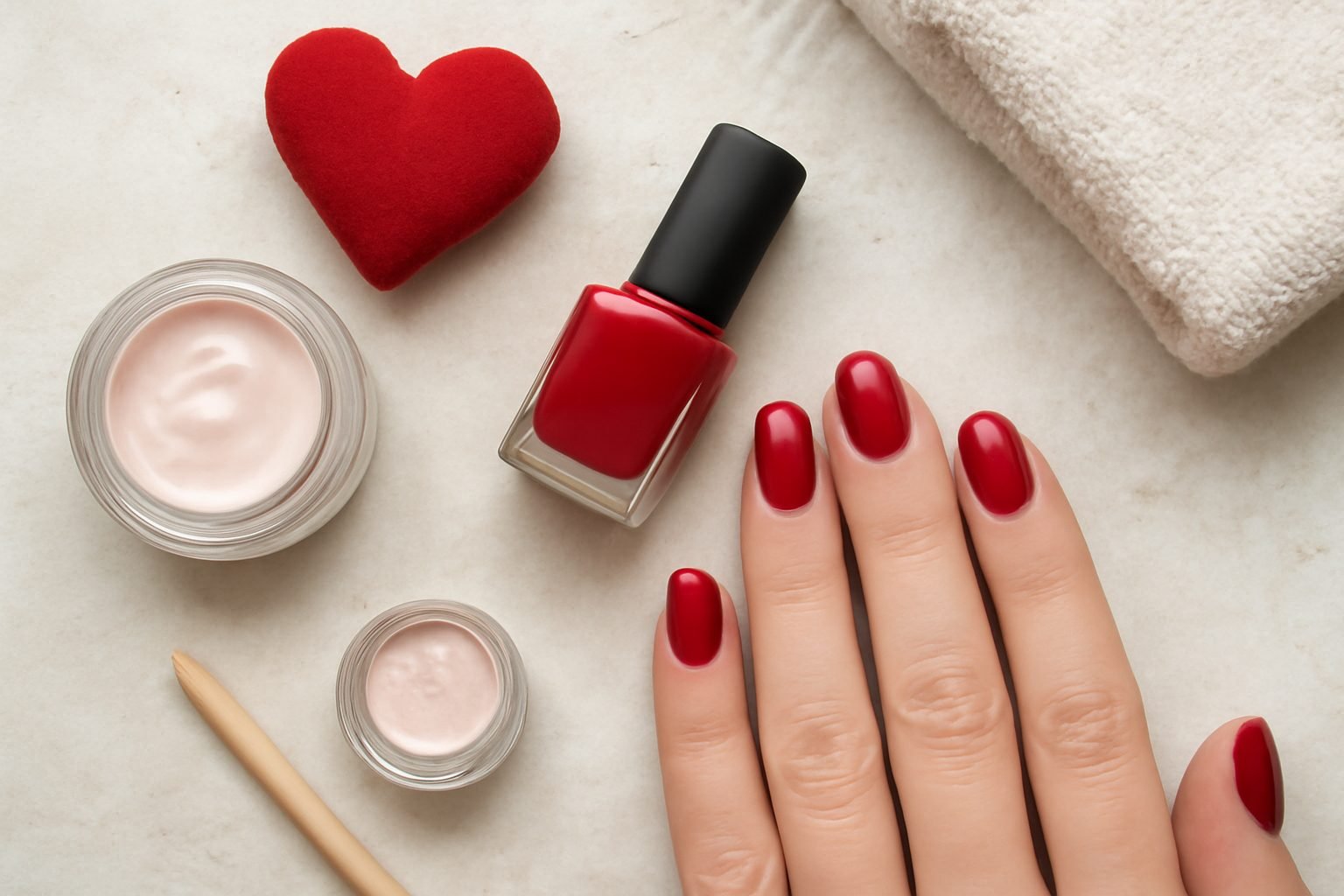 Valentinstag Nägel mit Anleitung: 6 Schritte zum Ergebnis