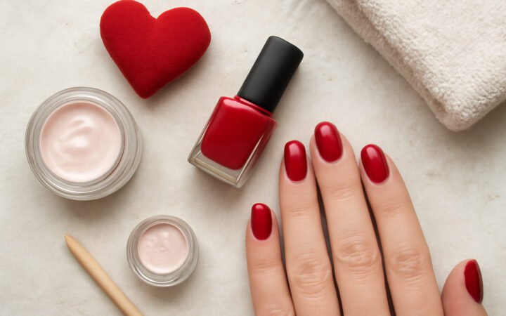 Valentinstag Nägel mit Anleitung: 6 Schritte zum Ergebnis