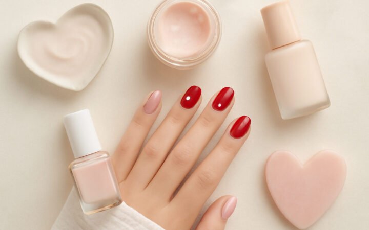 Valentinstag Nägel mit Kindern — 25 einfache Varianten