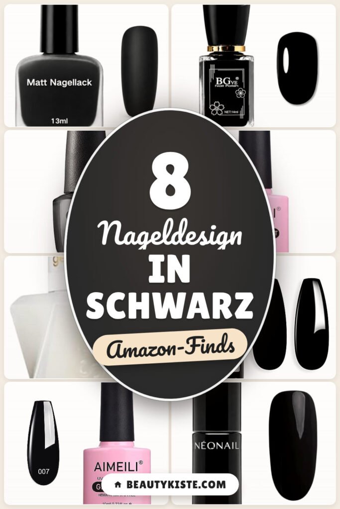 Nageldesign in Schwarz: 8 Amazon-Finds, edel & easy