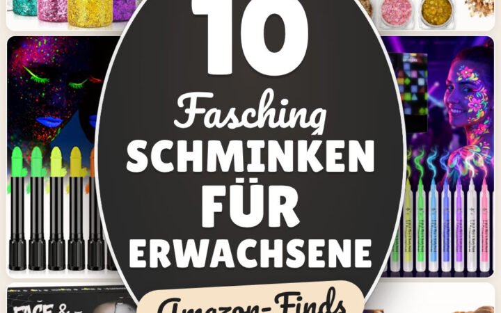Fasching schminken für Erwachsene: 10 Amazon-Finds, schnelle Looks