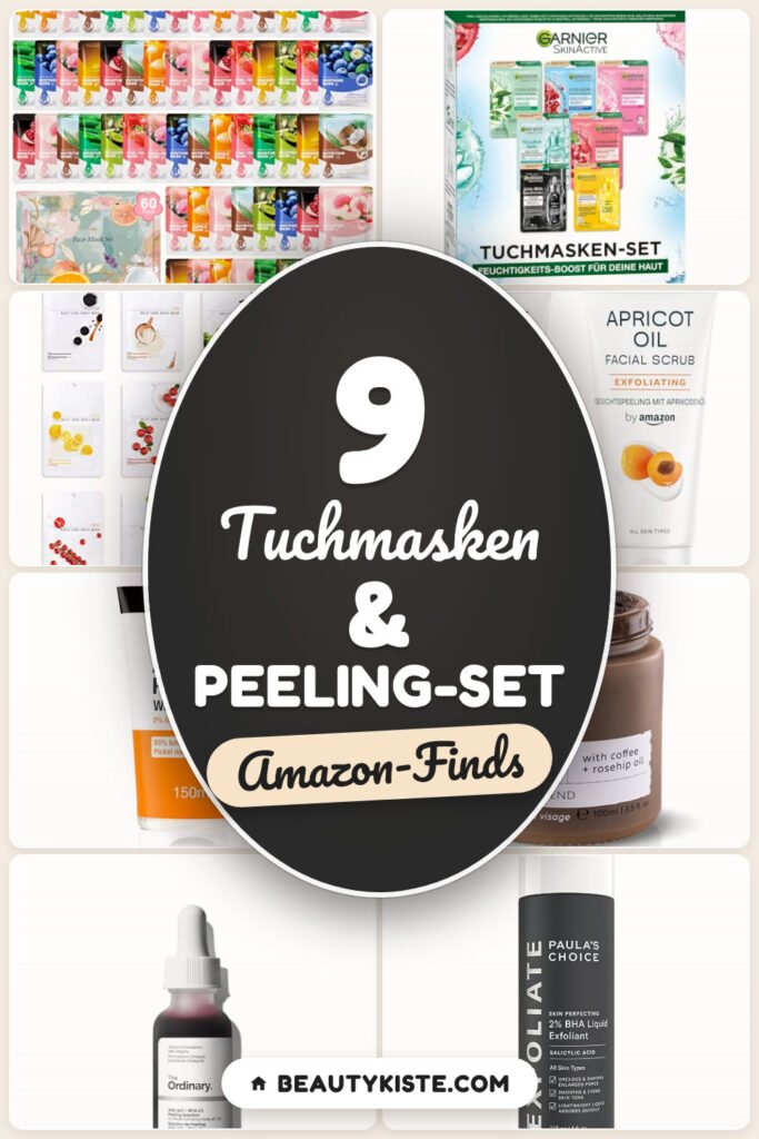Tuchmasken & Peeling-Set: 9 Amazon-Finds, für glatte Haut